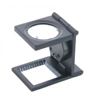 -25X25 Mm Full Çelik Kaplı Katlamalı Büyüteç Th-9005B