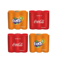 Coca Cola Teneke Kutu Karma 12x250 Ml Klasik Tat + 12x250 Ml Fanta