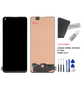 Oppo Reno 5 LİTE Uyumlu Lcd Ekran Dokunmatik Servis + B-7000 + TAMİR SETİ