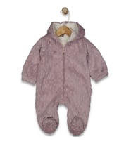 70381 Unisex Bebek Welsoft Kapüşonlu Ayaklı Kozmonot Tulum