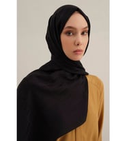 Lyocell Naia Çubuk Desen Şal 3 (Lacivert)