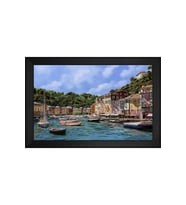 Manzara Temalı Kanvas Tablo 50 x 70 cm Siyah Çerçeve