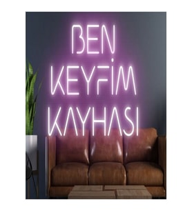 Ben Keyfim Kayhası Yazılı Neon Tabela