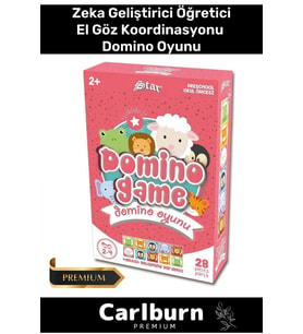 Eğitici Zeka Geliştirici Öğretici El Göz Koordinasyonu Aile Boyu Eğitim 28 Parça Domino Oyunu