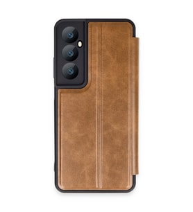 Realme C65 Kılıf Flip Cover - Taba