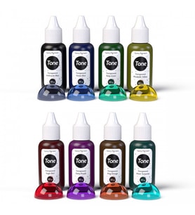 Resinin Tone Transparent Epoksi Renk Pigmenti Transparan Renkler 8x20 ml