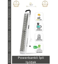 #İpliIşıldak Şarjlı Kamp LED Aydınlatma Taşınabilir Güç Kaynağı Acil Durum Powebankli İpli Işıldak