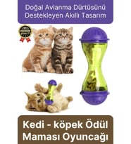 Premium Seri Saklama Hazneli İçgüdüsel Avlanma Kum Saati İnteraktif Kedi köpek Ödül Maması Oyuncağı