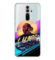 Redmi Note 8 Pro Uyumlu Lewis Hamilton Tasarımlı Şeffaf Telefon Kılıfı