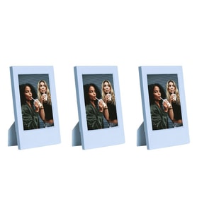 Instax Mini Film Uyumlu Mavi 3'lü Klasik Fotoğraf Çerçeve Seti