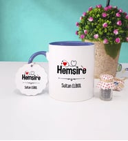 Hemşire Kupa Bardak Lacivert ve Anahtarlık