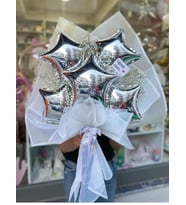 Öğretmenler Gününe Özel Yıldızlı Balon Buketi