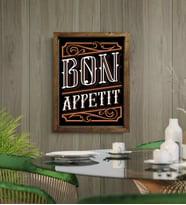 BK Gift Cafe & Bar & Restaurant Konseptli Doğal Masif Ahşap Çerçeveli Tablo-7