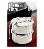Sefer Tası Paslanmaz Çelik Yemek Kabı 17 cm 2 LİTRE