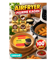Airfryer İçin 100 Adet Tek Kullanımlık Yağ Geçirmez Pişirme Kağıdı