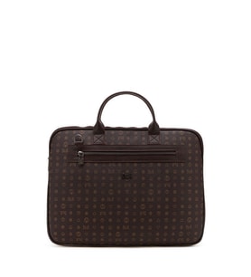 Bilik Deri Monogram Kahve Unisex Laptop & Evrak Çantası RH09 BUSİNESS-MN