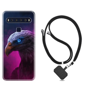 TCL 10L 10 Plus 10SE 20E 20SE 30 L7 Kılıf Boyun Askılı Silikon Kartal 1622