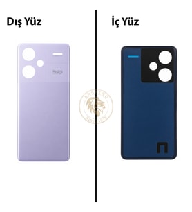 Xiaomi Redmi Note 13 Pro Plus 5G - Lenssiz Aurora Moru Arka Pil Kapağı Batarya Kapağı Back Cover