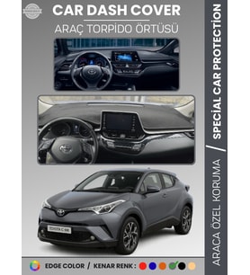 TOYOTA C-HR (2016-2022) Torpido Örtüsü Ön Göğüs Koruma Araca Özel Çatlamayı Önler Kaymaz