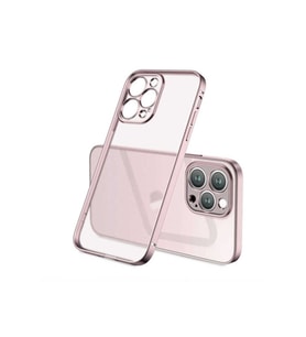 Apple iPhone 13 Pro Max Uyumlu Kılıf Zore Mat Gbox Kapak (Rose Gold Altın)