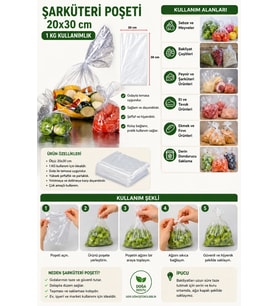Şarküteri Poşeti 20*30 1 Kg