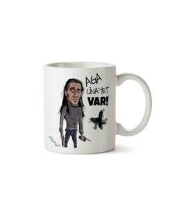 Behzat Ç Aga Cinayet Var Kupa Bardak (Beyaz)