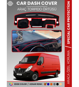 RENAULT MASTER 3 (2010-2021) Torpido Örtüsü Ön Göğüs Koruma Torpido Koruma Araca Özel Tam Uyum