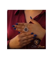 Davut Yıldızı Kolye - Yahudiler İçin Kalkan Gümüş Kolye - Safir Beyaz Taş (Gümüş)