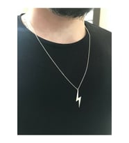 Unisex Şimşek Model 925 Ayar Gümüş Hediyelik Kolye