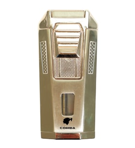 Cohiba Çift Torch Pürmüz Delicili Gold Metal Puro Çakmağı - TR9488