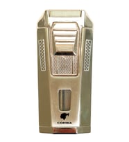 Cohiba Çift Torch Pürmüz Delicili Gold Metal Puro Çakmağı - TR9488