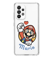 Samsung Galaxy A33 Uyumlu Süper Mario Desenli Şeffaf Telefon Kılıfı