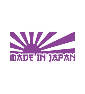 Made in Japan Barkod Sticker17x17 Cm Mor