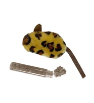 Markapet Kedi Oyuncağı Leopar Desenli Peluş Fare 6-10-18 cm