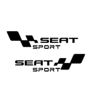 Seat Sport Araba Yan kapı Sticker 30 cm Siyah Renk