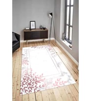 Dijital Baskılı Yıkanabilir Kaymaz Modern Renkli Salon Halısı Mutfak Halısı Yolluk ND-HY-1098 (Bej)