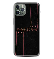 Apple iPhone 11 12 13 14 Pro Max Kılıf Desemli Silikon Meow 1657