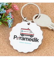 İsme Özel Paramedik Papatya Anahtarlık