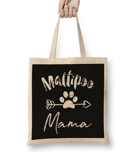 Maltipoo Mam Maltipoo Mama Bez Çanta Uzun Saplı