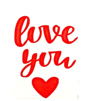 Sticker Sevgiliye Özel Kırmızı 12*15
