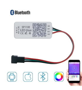 El kumandası SP110E RGB uzaktan kumanda LED ışık Bluetooth Remote controller kontrol 5metre DC 5-24V