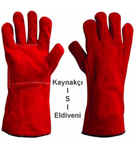 Kaynakçı Eldiveni Isıya Dayanıklı Eldiven Kaynak Makinesi Eldiven