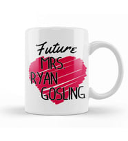Future Mrs Ryan Gosling Love Heart Kupa Bardak Porselen