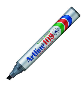 Artline 109 Permanent Markör Kesik Uç:2,0-5,0mm Siyah 