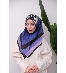 Renkli Karma Desen Dijital Soft Eşarp