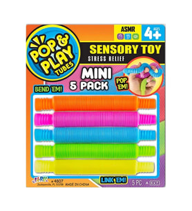 04807 -Sun-Jru-Pop Play Tubes Duyusal Stres Oyuncaği Mi̇ni̇ 5Li̇ 2A Krtl