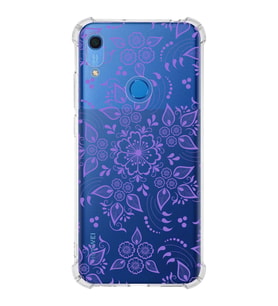 Huawei Y6s  Köşe Korumalı Antişok Kapak Nostalji Desen Tasarımlı Şeffaf  Kılıf
