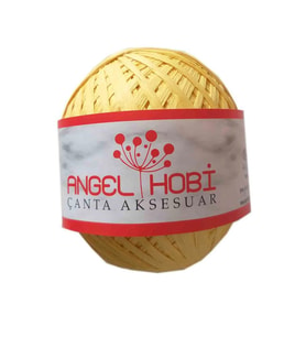 Angel Çanta Aksesuar Bobin Rafya 150 Gr Sarı No:3