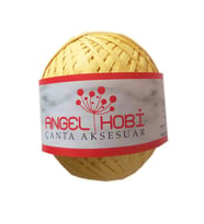 Angel Çanta Aksesuar Bobin Rafya 150 Gr Sarı No:3