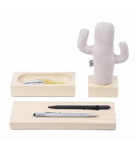 Kayigo Krem Woody Bej Cactus Üçlü Set